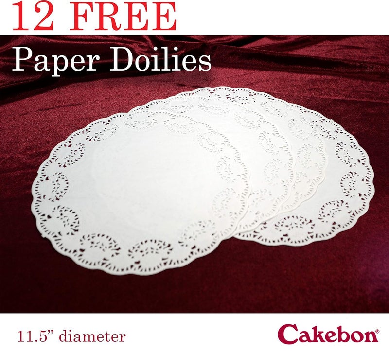 Cakebon Cake Stands - 12" Silver with Faux Rhinestones for Cakes and Pastries - Lightweight Polystyrene Foam for Party, Sturdy Wedding Cake Stand - Image 4